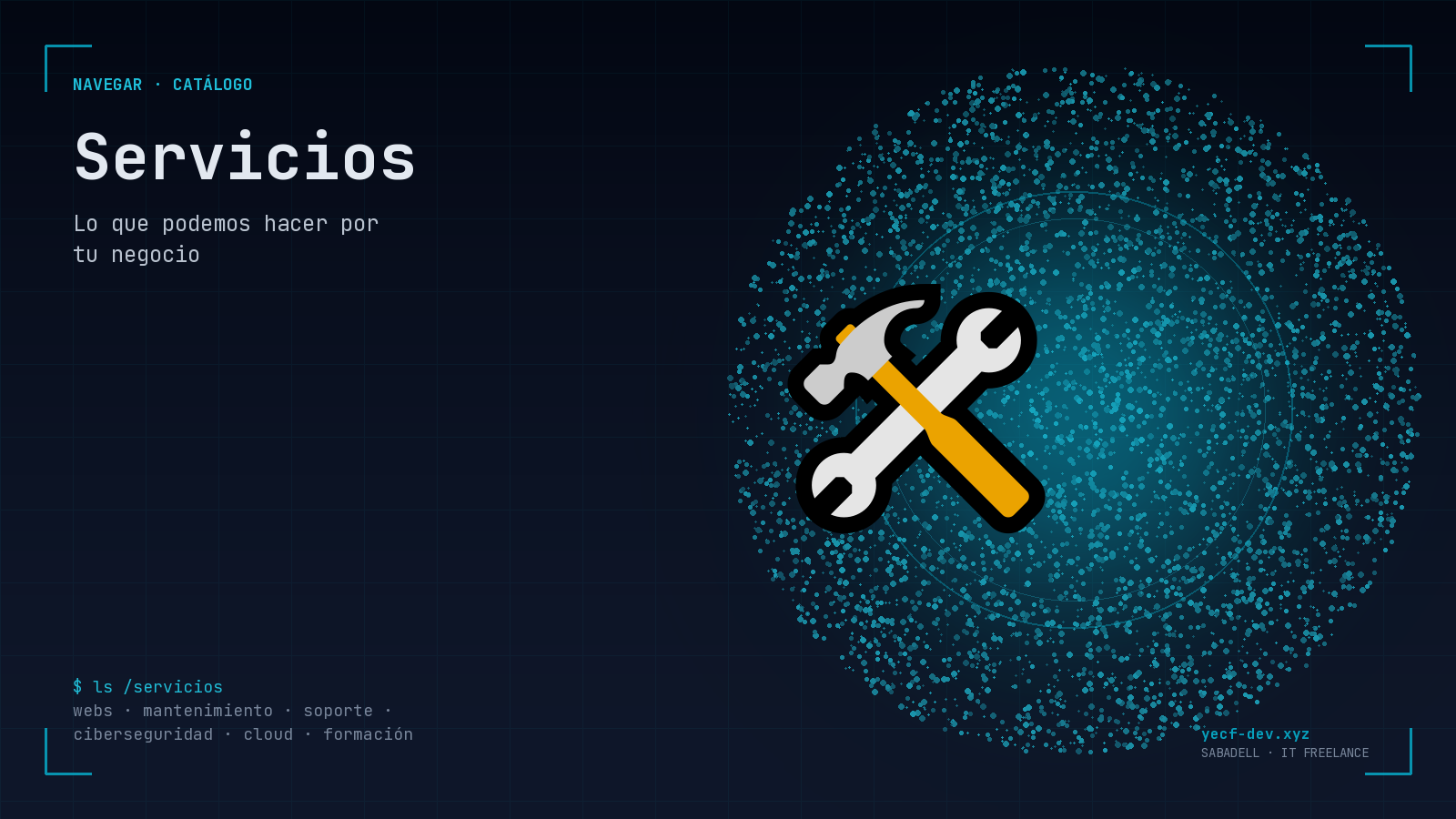 Acceso a página de servicios